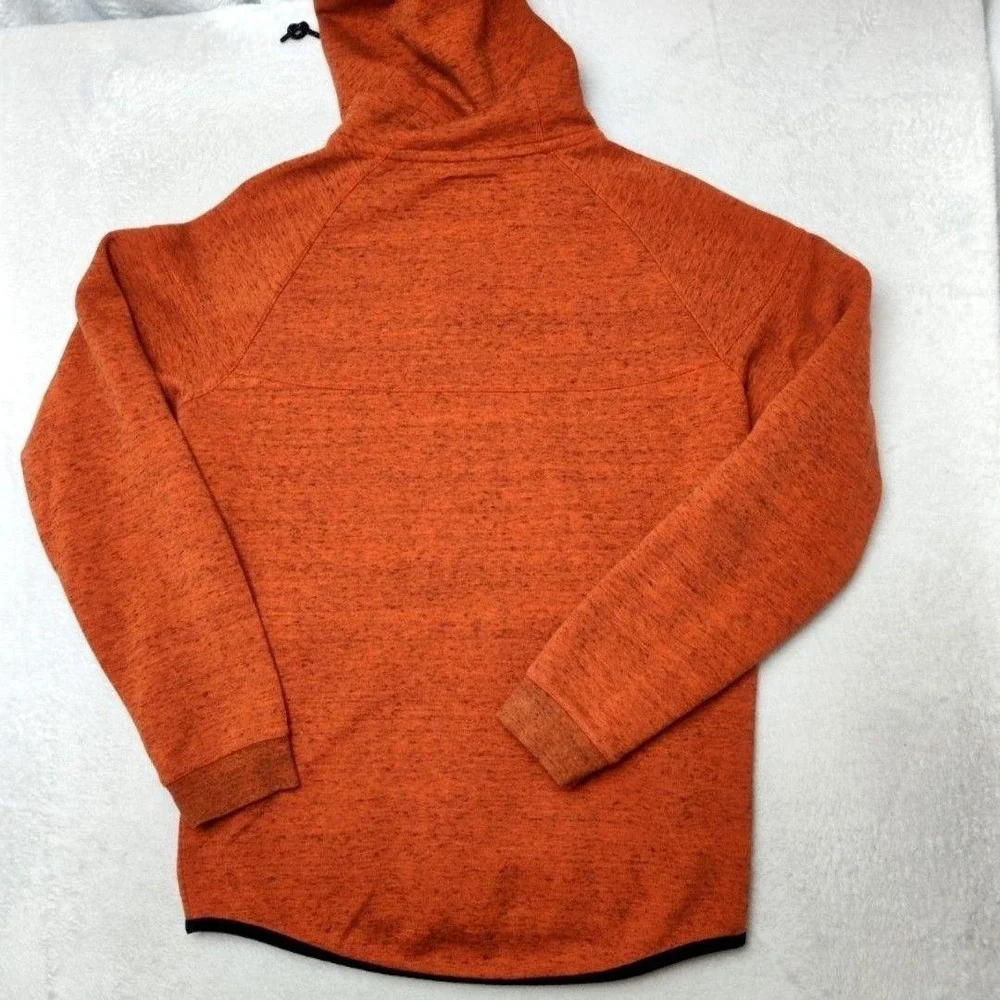 Nike Hoodie Mens M Orange Tech Fleece Windrunner Full Zip Hooded 545277-891